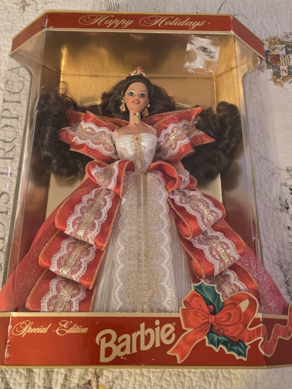 1997 10th Anniversary Happy Holidays Special Edition Barbie Doll by Mattel